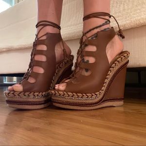 Christian Louboutin Wedges Sz 8.5